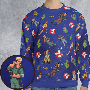 All-over Print Sweatshirt - - 1