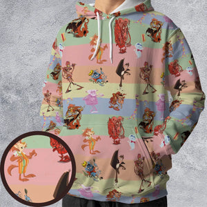Spooky Monster Mash Cereal Monster All-over Print Hoodie