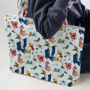 Sword in the Stone Pattern Large Tote Bag
