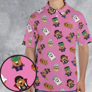 Halloween McNugget Buddies AOP Men/Women Polo Shirt