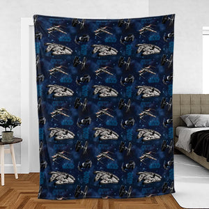 Star Wars Ships Pattern Fleece Blanket