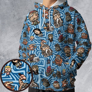 All-over Print Hoodie - R8HPBJRN - - 1