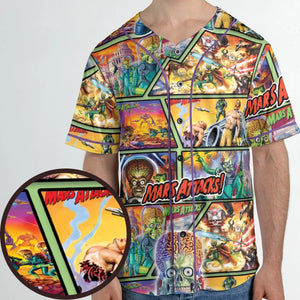 Ack! Ack! Ack! Mars Attacks Unisex Baseball Jersey