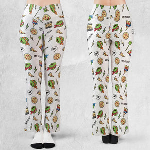 Got Pizza Teenage Mutant Ninja Turtles Flare Leggings