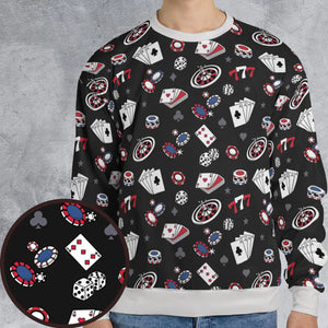 Vintage Poker Texas Hold’em All-over Print Sweatshirt