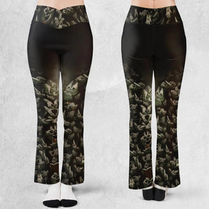 Funny Helping Hands Labyrinth Flare Leggings