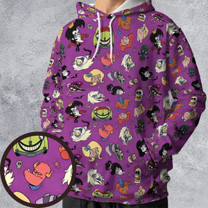 Beetlejuice Cartoon Vintage All-over Print Hoodie