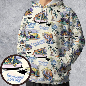 Vacation Fear and Loathing In Las Vegas Pattern All-over Print Hoodie