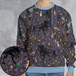 Out of Space Alien All-over Print Sweatshirt