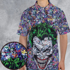 Joker The Most Favourite Characters Pattern AOP Men/Women Polo Shirt