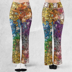 Rainbow Epic Pokemon Flare Leggings