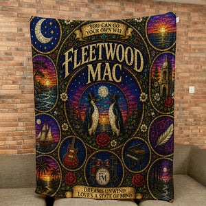 Fleetwood Mac Sherpa Blanket Dreams Stained Glass Blanket