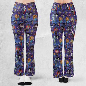 Tim Burton Movies Flare Leggings