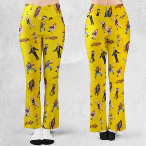 Blazing Saddles Characters Flare Leggings