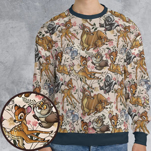 Little Wild Bambi All-over Print Sweatshirt