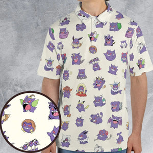 Gengar Cosplay Pokemon AOP Men/Women Polo Shirt