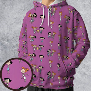 Wilma and Betty The Flintstones All-over Print Hoodie