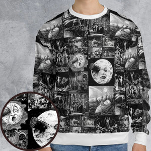 Le Voyage Dans La Lune 1902 All-over Print Sweatshirt