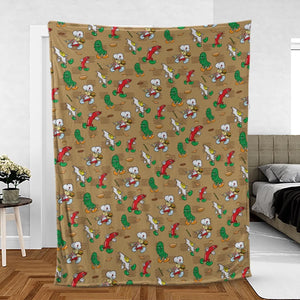 BurgerTime Arcade Fleece Blanket