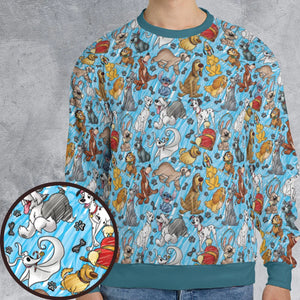 Animation Dogs All-over Print Sweatshirt