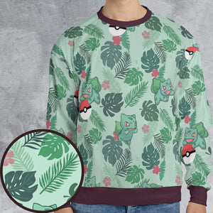 Bulbasaur Pokemon Pattern All-over Print Sweatshirt