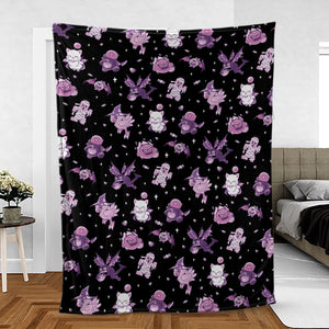 Halloween Final Fantasy Cuties Fleece Blanket