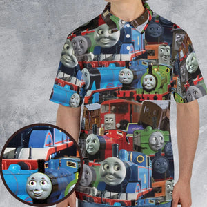 Thomas The Tank Engine AOP Men/Women Polo Shirt
