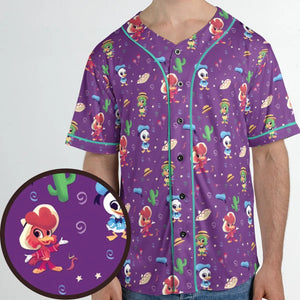 Three amigos Donald Ducktales Unisex Baseball Jersey