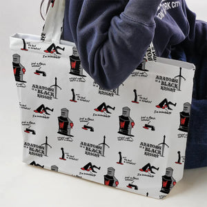 Tis but a scratch Black Knight Monty Python And The Holy Grail Large Tote Bag