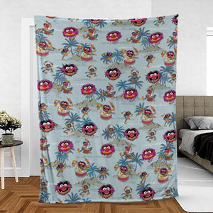 Animal The Muppet Show Drum Tropical Fleece Blanket