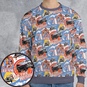 To The Rescue The A Team Pattern All-over Print Sweatshirt