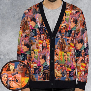 The Big Lebowski Painting Pattern Cardigan