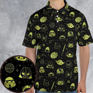 PewPew Star Wars AOP Men/Women Polo Shirt