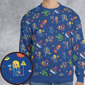 All-over Print Sweatshirt - CPPEPPDJ - - 1