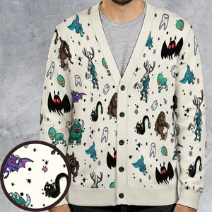 Cryptids of the Americas Cryptozoology Cryptids Monster Cardigan