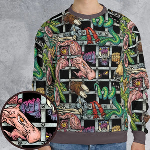 Castle Grayskull Dungeon He-man And The Masters Of The Universe All-over Print Sweatshirt