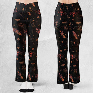 Pumpkin King Jack Skellington Flare Leggings