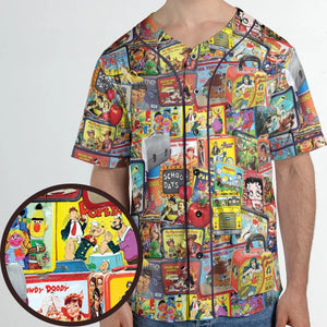 Retro Land TV Shows Unisex Baseball Jersey