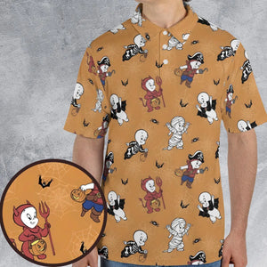 Casper Costume Fun AOP Men/Women Polo Shirt