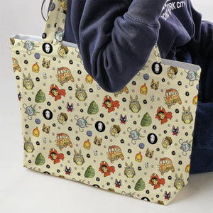 Ghiblipalooza Ghibli Themed Large Tote Bag