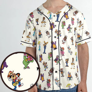 80s Pizza Time Theater Chuck E Cheese Unisex Baseball Jersey