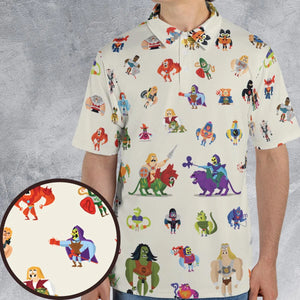 He-Man & Masters Of The Universe Characters Pattern AOP Men/Women Polo Shirt