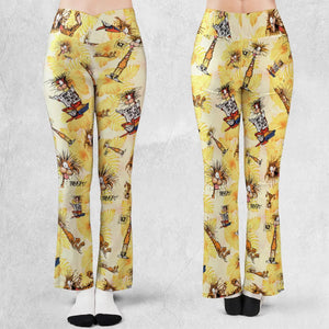 Bill The Cat Bloom County Flare Leggings