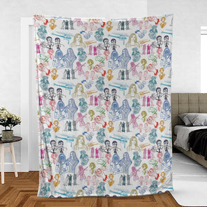She Has The Strength To Do Anything The Bionic Woman Fleece Blanket