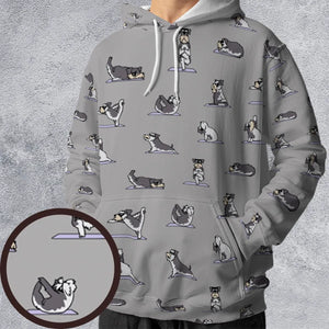 Miniature Schnauzer Yoga Pattern All-over Print Hoodie
