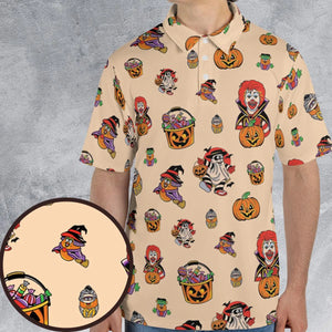 McDonaldland Halloween AOP Men/Women Polo Shirt