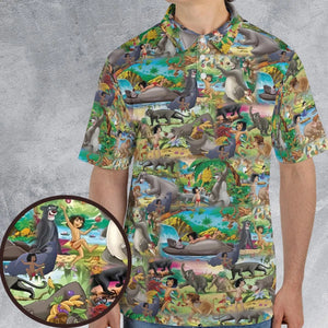 The Jungle Book Rudyard Kipling Seamless AOP Men/Women Polo Shirt