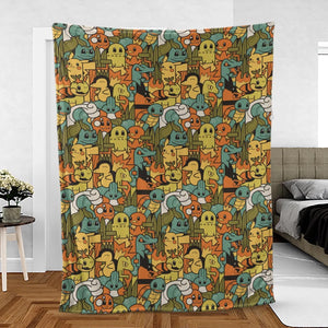 Power Starter Colors Pokemon Fleece Blanket