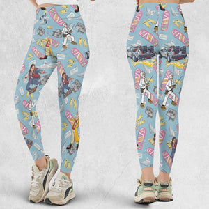 Marty McFly Dr. Emmett Brown Back To The Future Legging