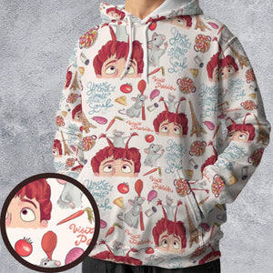 Cute Controller Ratatouille All-over Print Hoodie